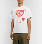 Human Made - Slim-Fit Logo-Print Cotton-Jersey T-Shirt - White