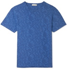 Etro - Paisley-Print Cotton-Jersey T-Shirt - Blue