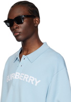 Burberry Black Check Rectangular Sunglasses