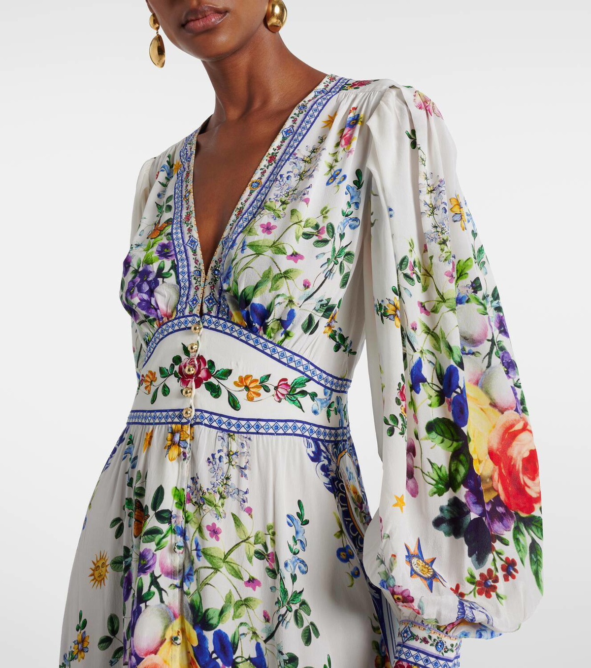 Camilla Printed silk crpe maxi dress Camilla Camilla Printed silk crpe maxi dress Camilla