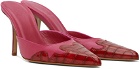 Miaou Pink & Red GIABORGHINI Edition June Mules