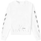 Off-White Men's Scribble Diag Boxy Crew Neck Sweat in White