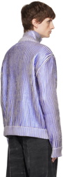 MM6 Maison Margiela Blue Striped Jacket