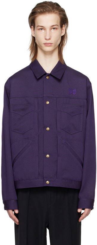 Photo: NEEDLES Purple Penny Jacket