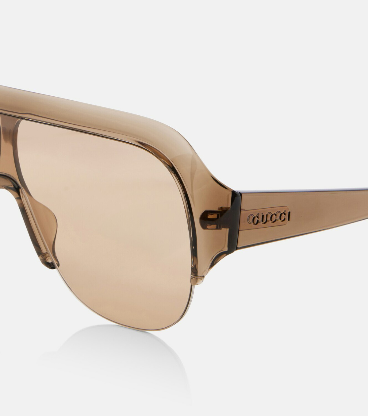 Gucci Logo shield sunglasses