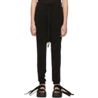 Boris Bidjan Saberi Black Long John Lounge Pants