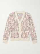 Corridor - Mandala Jacquard-Knit Pima Cotton Cardigan - Neutrals