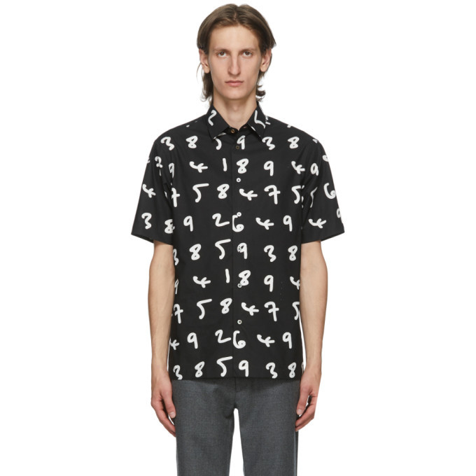 Photo: Paul Smith Black Numbers Short Sleeve Shirt