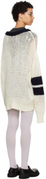 Vaquera White & Navy Cheer Sweater