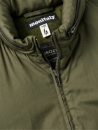 Monitaly - CWG Padded Vancloth Cotton Hooded Blouson Jacket - Green