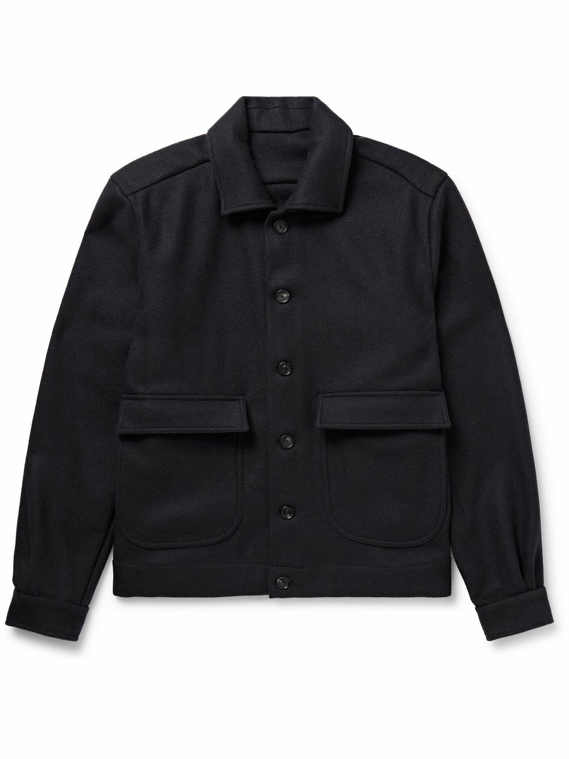 De Petrillo - Double-Breasted Wool Suit Jacket - Blue De