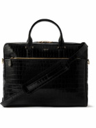 TOM FORD - Croc-Effect Leather Briefcase