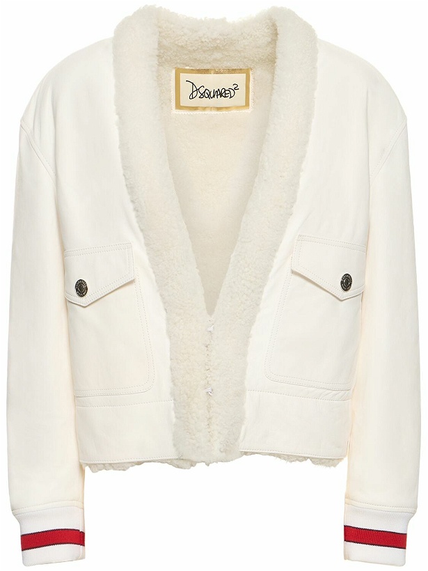 Photo: DSQUARED2 - Leather Shearling Jacket