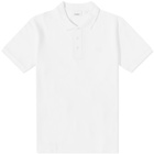 Burberry Men's Eddie TB Circle Logo Polo Shirt in White