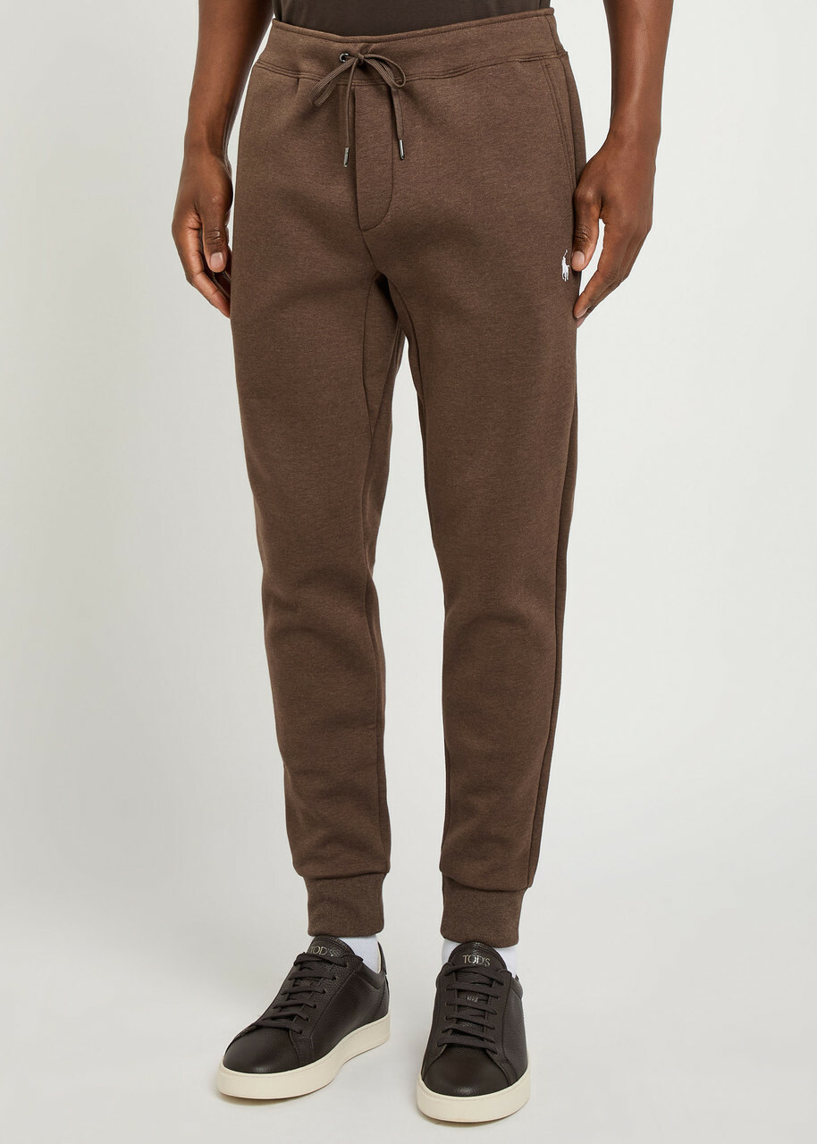 Polo Ralph Lauren Logo-embroidered Cotton-blend Sweatpants Brown
