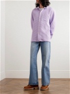 A Kind Of Guise - Atrato Waffle-Knit Cotton Shirt - Purple