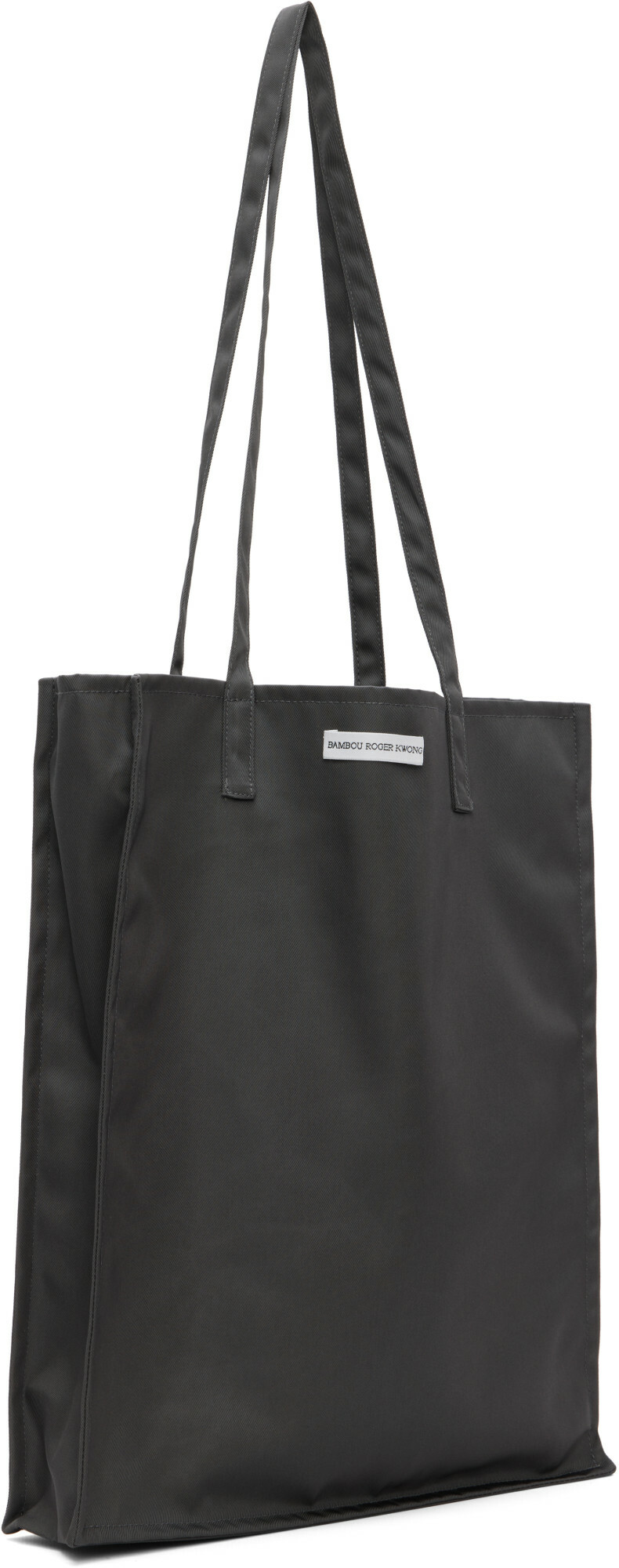 BAMBOU ROGER KWONG Gray WR Technical Canvas Rectangle Bag