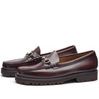 Bass Weejuns Men's 90s Lincoln Horse Bit Loafer in Wine Leather