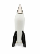 Jonathan Adler White Scotch Rocket Porcelain Decanter