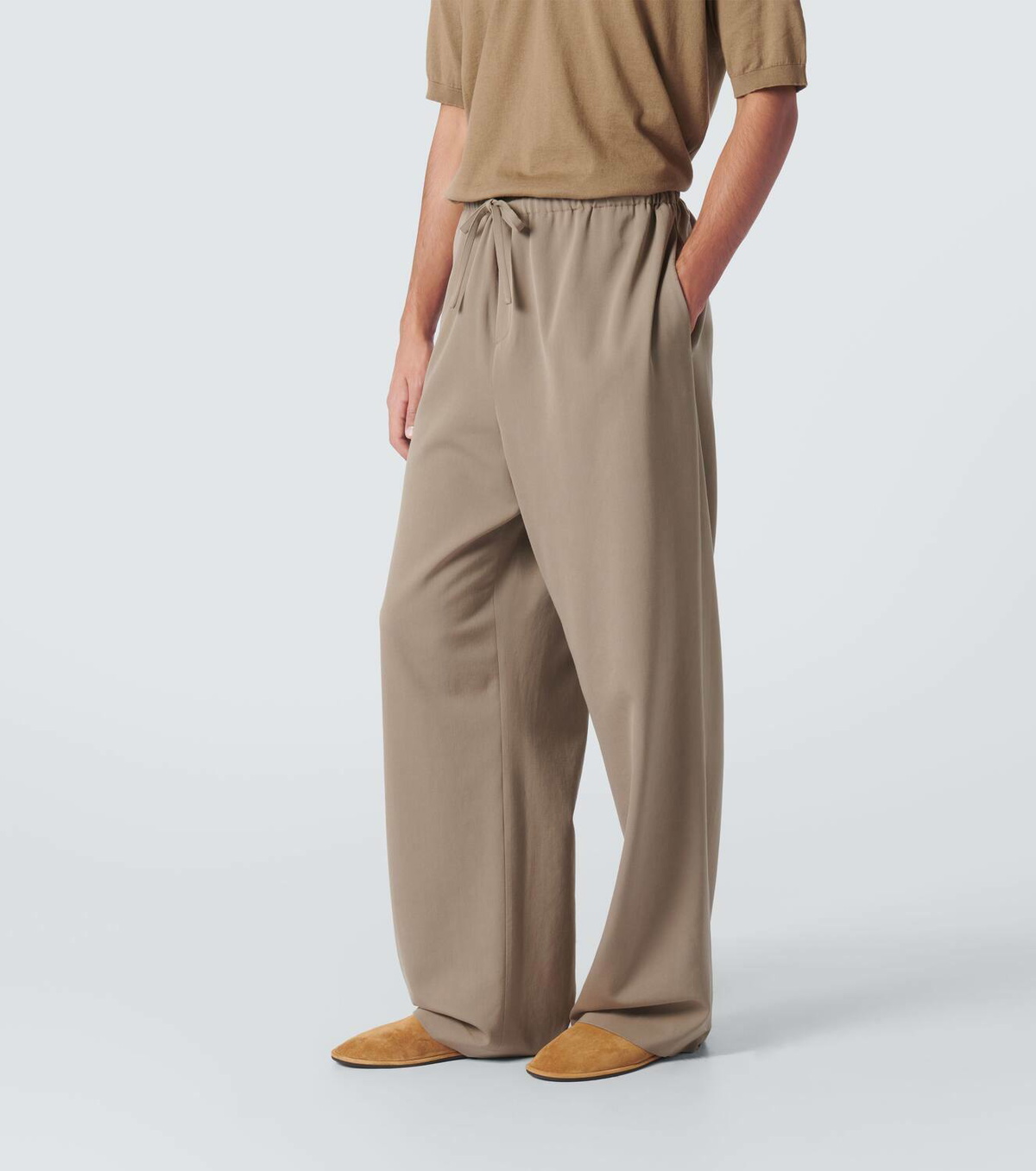 The Row Donatello wool wide-leg pants The Row
