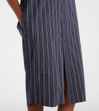 Balenciaga Striped cotton shirt dress
