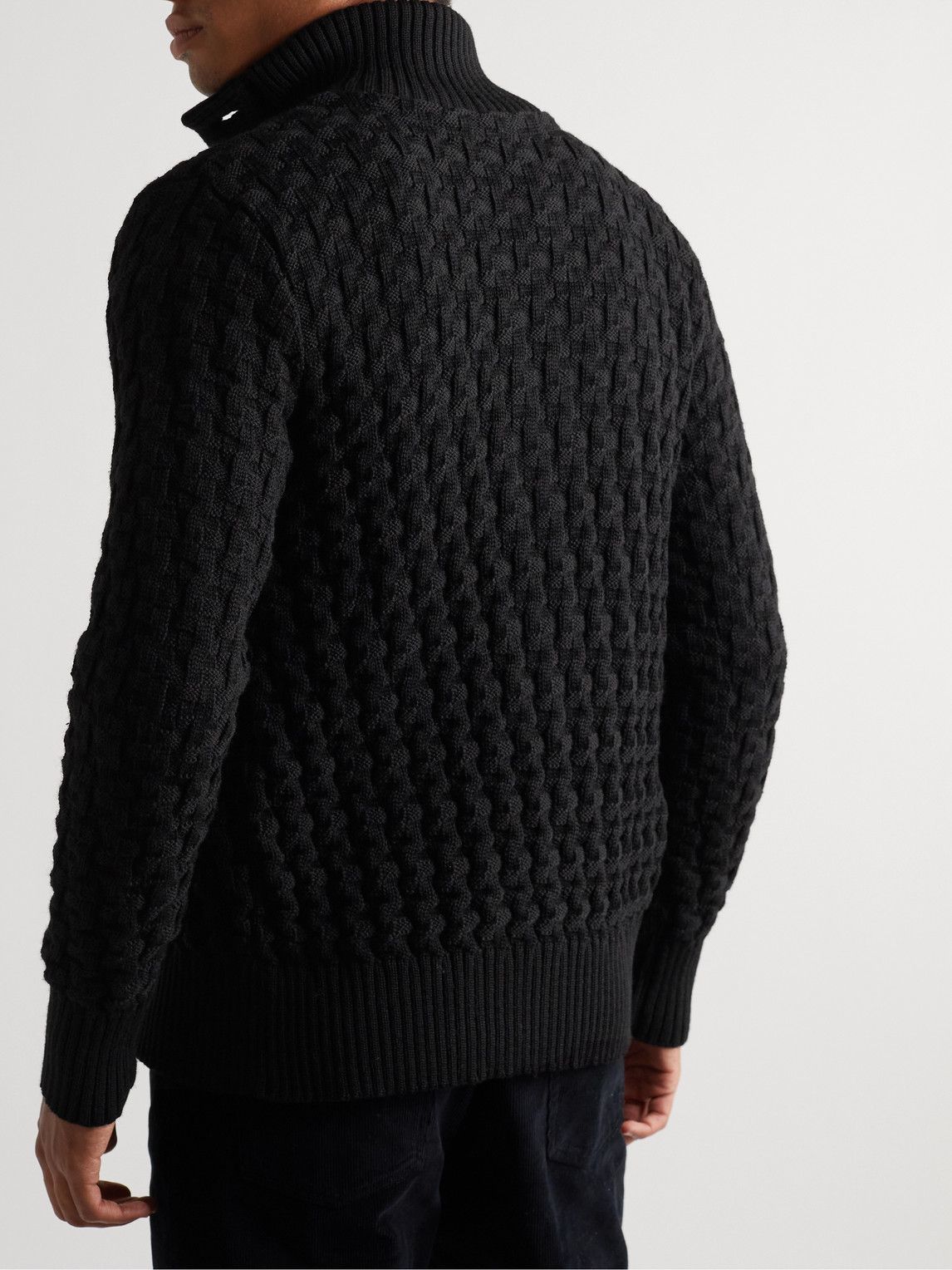 S.N.S. HERNING カーディガン black S.N.S. Herning Marine II Cardigan - Black | Garmentory