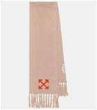 Off-White - Mohair and wool-blend scarf