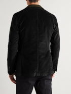 Boglioli - Unstructured Garment-Dyed Cotton-Velvet Suit Jacket - Black