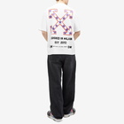 Off-White Men's Star Arrow Skate T-Shirt in White/Black