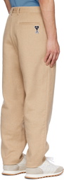 AMI Paris Beige Puma Edition Trousers