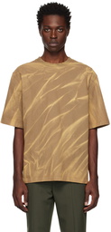 Dion Lee Khaki Crinkled Sunfade T-Shirt