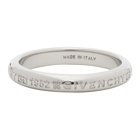 Givenchy Silver Polished Engraved Ring