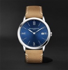 Baume & Mercier - Classima 40mm Stainless Steel and Leather Watch, Ref. No. 10385 - Blue
