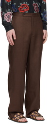 Bode Brown Straight-Leg Trousers