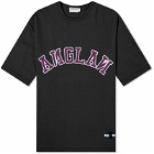 Anglan Men's Applique Logo T-Shirt in Black