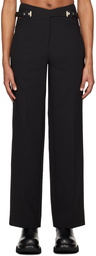 Dion Lee Black Interlock Trousers