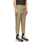 Neil Barrett Tan Elasticized Waist Trousers