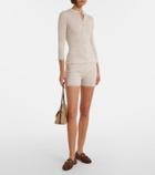 Gucci Lace-trimmed wool micro shorts