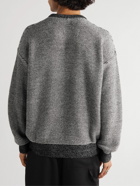 Loewe - Logo-Intarsia Knitted Sweater - Black