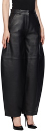 CO Black Curve Seam Leather Pants