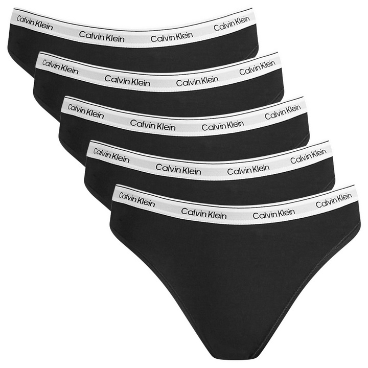 Photo: Calvin Klein Women's Icon Bikini Brief - 5 Pack in Black