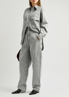 Petar Petrov Get Up Wide-leg Jeans Grey Light