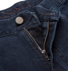 Canali - Stretch Cotton and Cashmere-Blend Denim Jeans - Men - Indigo