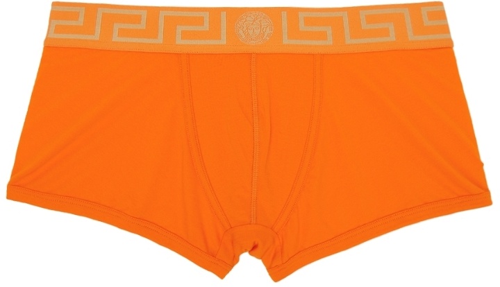 Photo: Versace Underwear Orange Greca Border Boxer Briefs