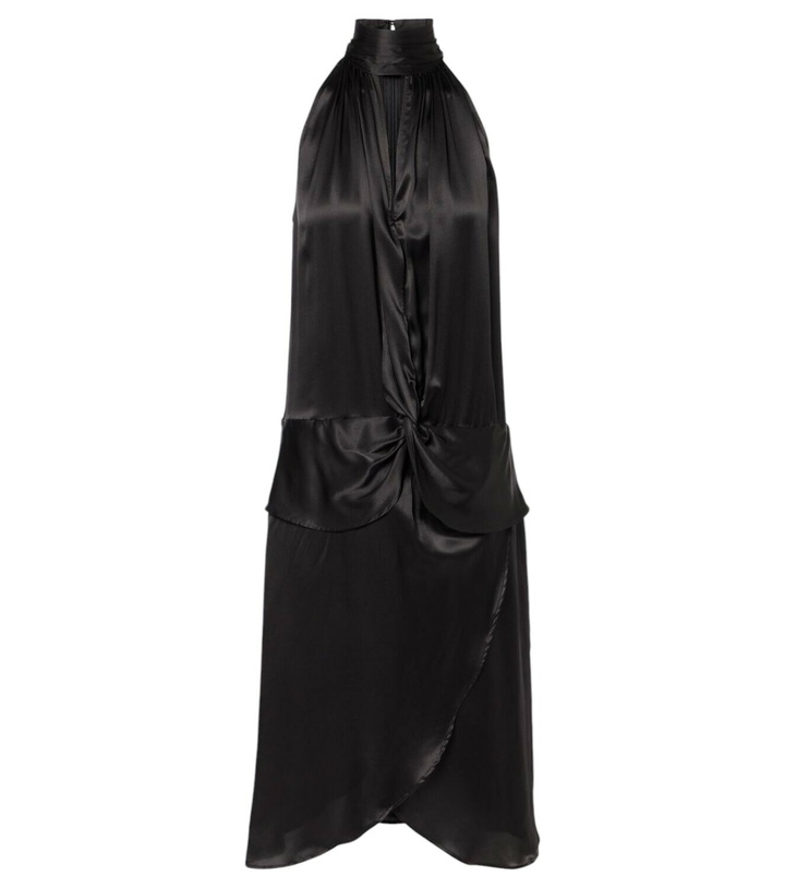 Photo: Nina Ricci Gathered halterneck satin minidress