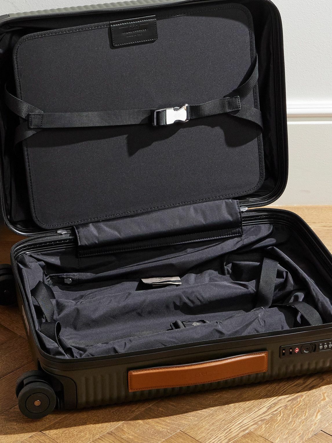 FPM Milano - Bank Zip Deluxe M 55cm Leather-Trimmed Polycarbonate Spinner Carry-On Suitcase