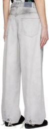 A PERSONAL NOTE 73 Gray Faded Jeans