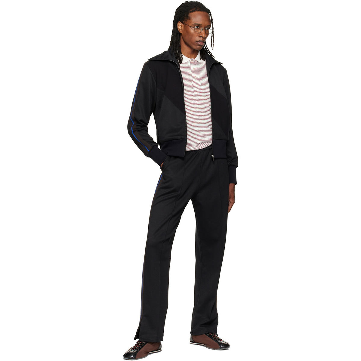 Wales Bonner Black Form Track Jacket