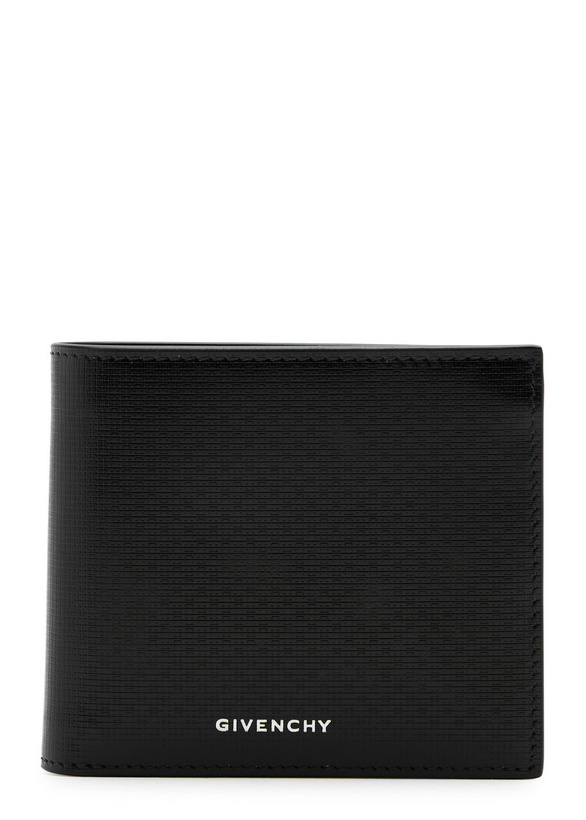 Photo: Givenchy Logo Glossed Leather Wallet - Black - One Size