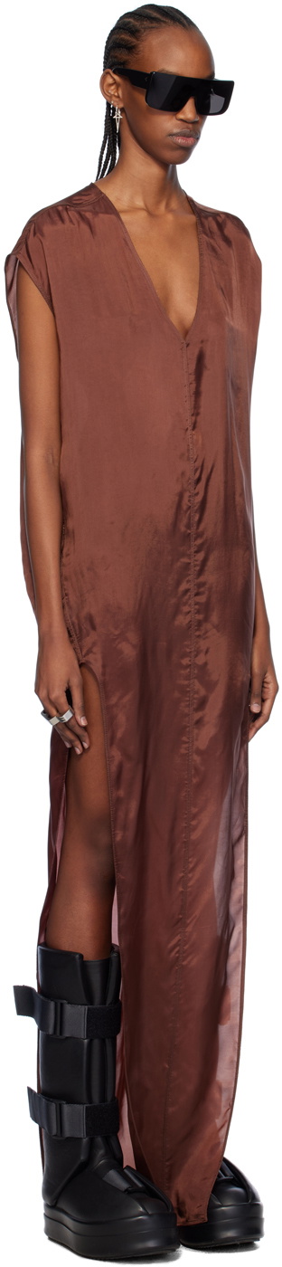 Rick Owens Brown Arrowhead Maxi Dress Rick Owens
